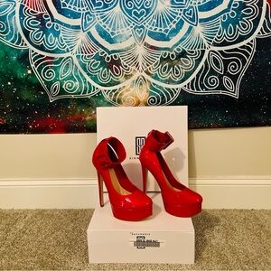 Angela- Signature Red Pumps